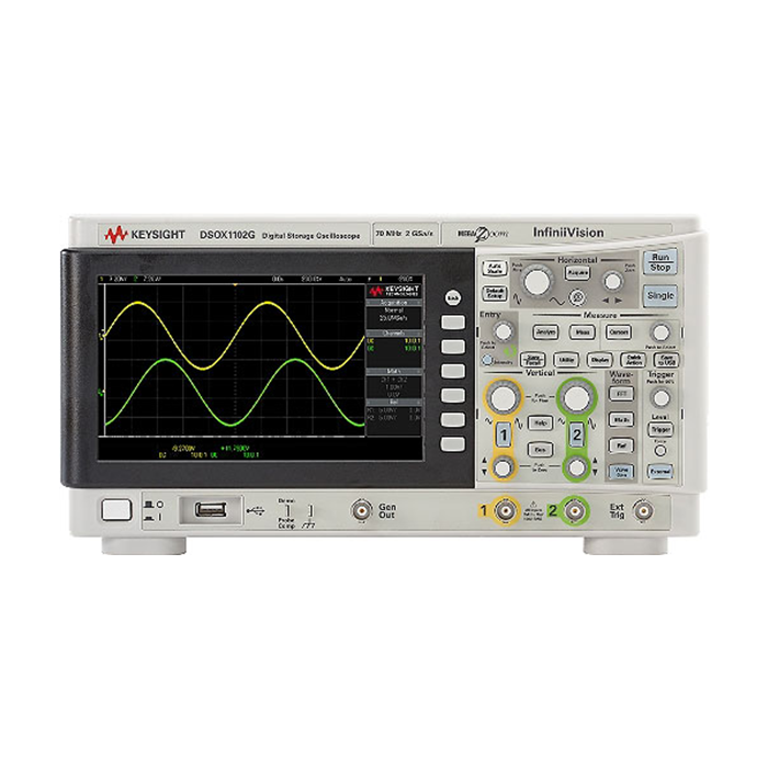 KEYSIGHT DSOX1102G 示波器：70/100 MHz，2 个模拟通道