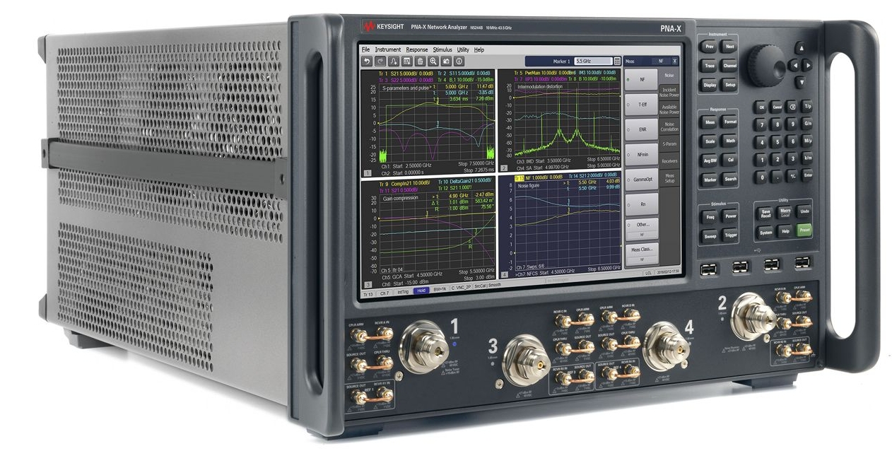 是德 N5244B PNA-X 微波网络分析仪,900 Hz/10 MHz 至 43.5 GHz